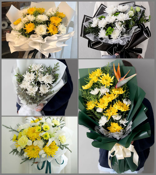 河南濮阳清丰县纸房乡白事花束代送